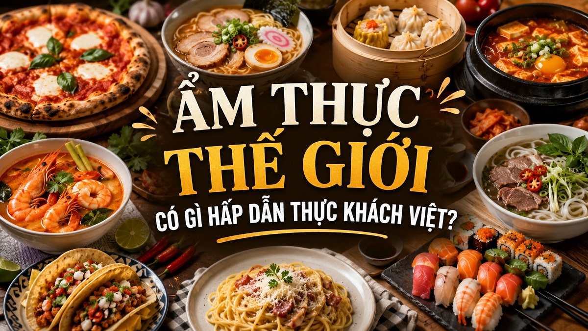 Ẩm thực thế giới có gì hấp dẫn thực khách Việt?