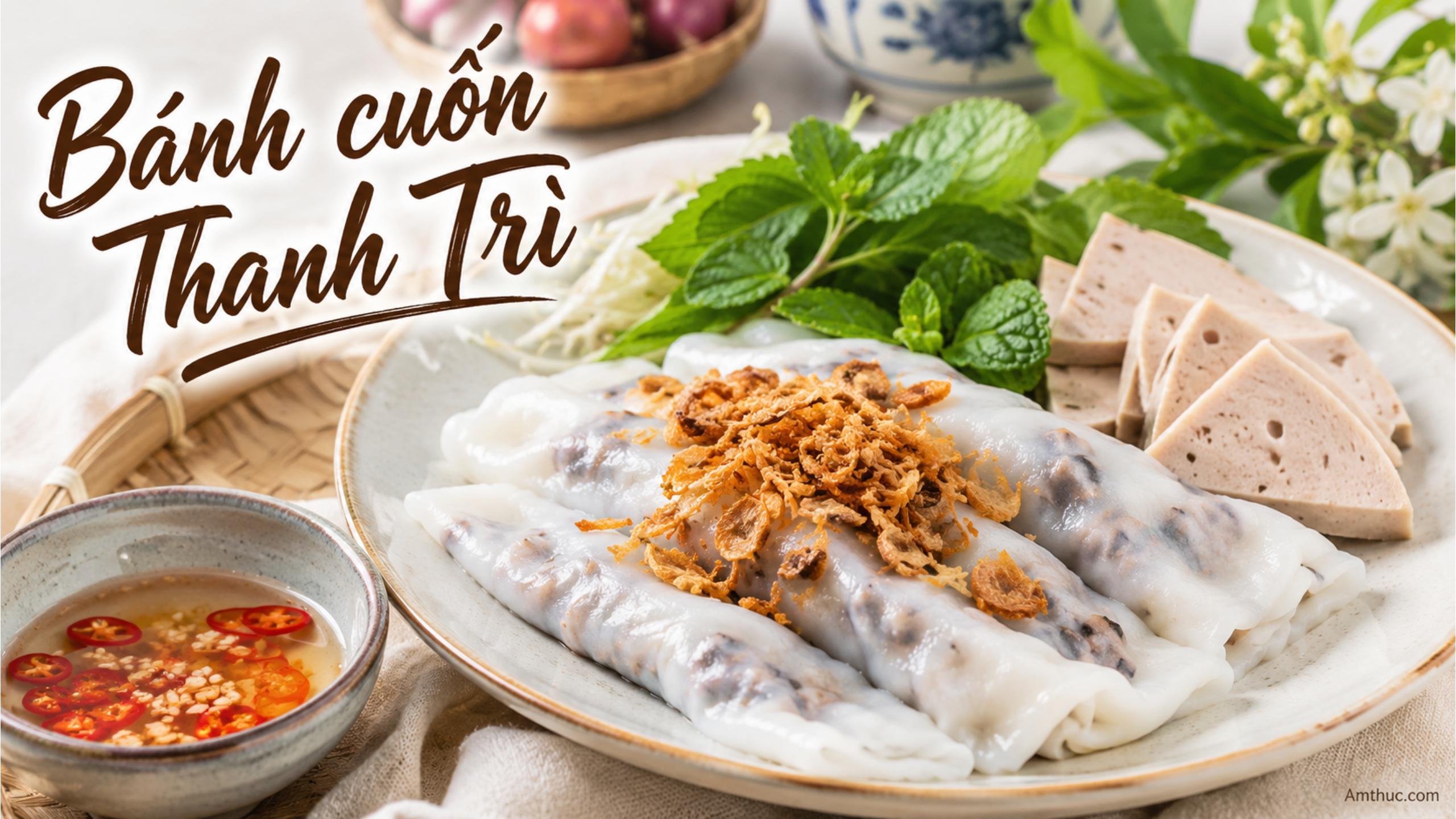 Bánh cuốn Thanh Trì: Mỏng, mềm và gần như không có nhân