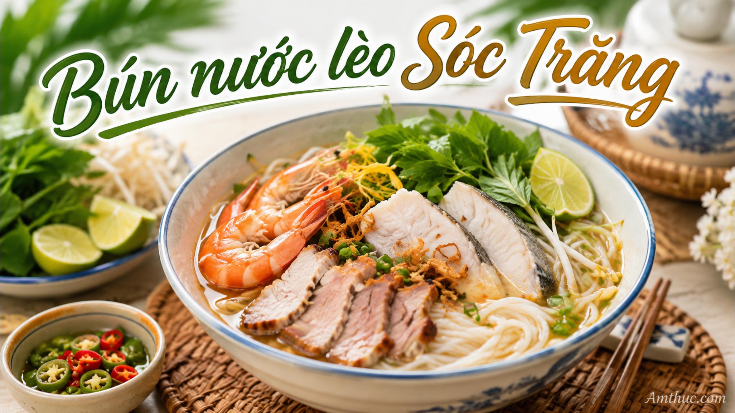 Bún nước lèo Sóc Trăng: Hương vị giao thoa Kinh – Khmer – Hoa